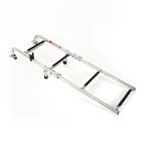 Folding Marine Deck Ladder Stainless Steel Telescoping and Portable Deck Ladder Large Load-Bearing 300 Pounds Folding Marine Deck Ladder Stainless Steel Telescoping and Portable Deck Ladder Large Load-Bearing 300 Pounds