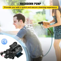 SucceBuy Washdown Pump 12V RV Water Pump 7 GPM 60 PSI Max. 10FT Lift Self Priming for Marine Deck, Yacht, Caravan Motorhome Boat SucceBuy Washdown Pump 12V RV Water Pump 7 GPM 60 PSI Max. 10FT Lift Self Priming for Marine Deck, Yacht, Caravan Motorhome Boat
