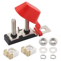 2 Way Fuse Holder 30A-500A Dual Terminal Fuse Block Two Stud Fuse Holder Marine Rated Compact Fuse Holder for Boats Car