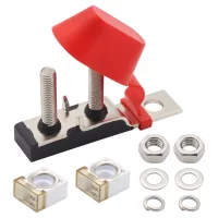 2 Way Fuse Holder 30A-500A Dual Terminal Fuse Block Two Stud Fuse Holder Marine Rated Compact Fuse Holder for Boats Car