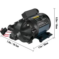 SucceBuy Washdown Pump 12V RV Water Pump 7 GPM 60 PSI Max. 10FT Lift Self Priming for Marine Deck, Yacht, Caravan Motorhome Boat SucceBuy Washdown Pump 12V RV Water Pump 7 GPM 60 PSI Max. 10FT Lift Self Priming for Marine Deck, Yacht, Caravan Motorhome Boat