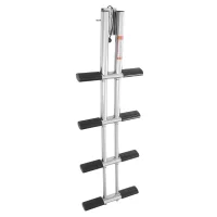 4 Steps Boat Telescopic Ladder Stainless Steel for Boats, Yachts, Swimming Pools, etc