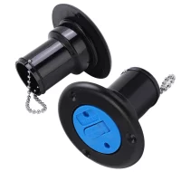 Boat Water Filler Yacht Fittings ABS Deck Water Filler Cap Fill Hatch Inlet for Marine Boat Yacht RVABS Black