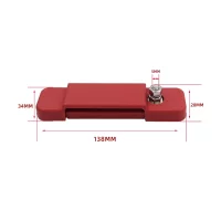 2Pcs Busbar Terminal Block with Cover 48V 180A Marine Bus Bar 12 Terminal Positive Negative Bus Bar for Truck Boat Car Camper RV