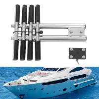 4 Steps Boat Telescopic Ladder Stainless Steel for Boats, Yachts, Swimming Pools, etc