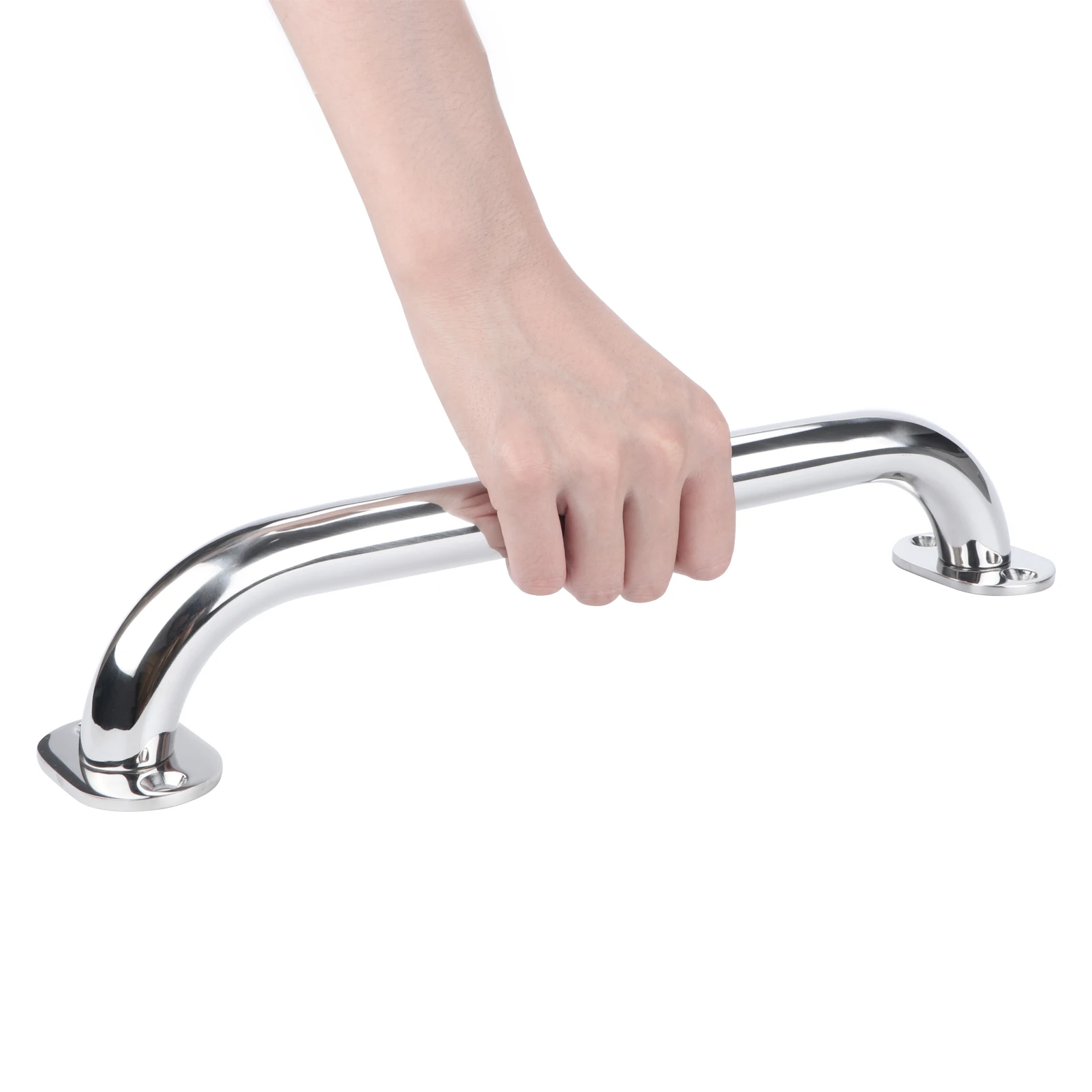 Hcdb1d518fa0c4f4ea4abf5480cc5d190U.webp Boat Accessories Marine 2 Pieces Stainless Steel 16" Grab Handle Handrail Polished Boat / RV / Bath