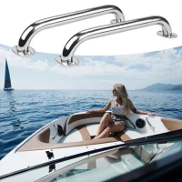 Boat Accessories Marine 2 Pieces Stainless Steel 16" Grab Handle Handrail Polished Boat / RV / Bath Boat Accessories Marine 2 Pieces Stainless Steel 16" Grab Handle Handrail Polished Boat / RV / Bath