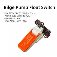 SEAFLO 12V 24V 32V Automatic Bilge Pump Float Switch Bilge Switches Flow For Boat Accessories Marine Submersible Boat Water Pump