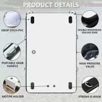 Factory Outlet Ocean Outdoor Portable Foldable Big Inflatable Float Boats Dock Used Fishing Inflatable Platform Fishing Boat