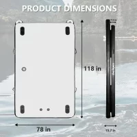 Factory Outlet Ocean Outdoor Portable Foldable Big Inflatable Float Boats Dock Used Fishing Inflatable Platform Fishing Boat