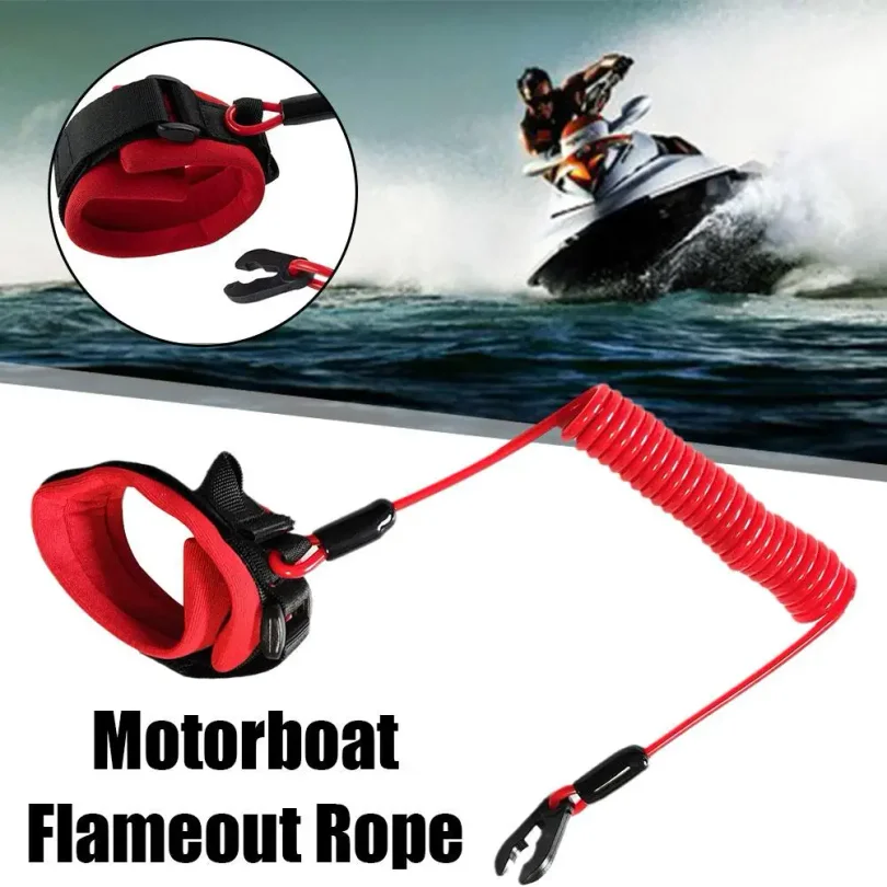 S8131fcc71fa74371924faec919e9316dK-1.webp Boat Outboard Engine Motor Lanyard Kill Stop Switch Safety Tether Cord Safety Lanyard Suit For Jet Ski for Most Board Engine