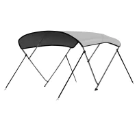 3 Bow 6'L X 46"H X 79"-84"W 600D Polyester Boat Bimini Kits Boat Tops