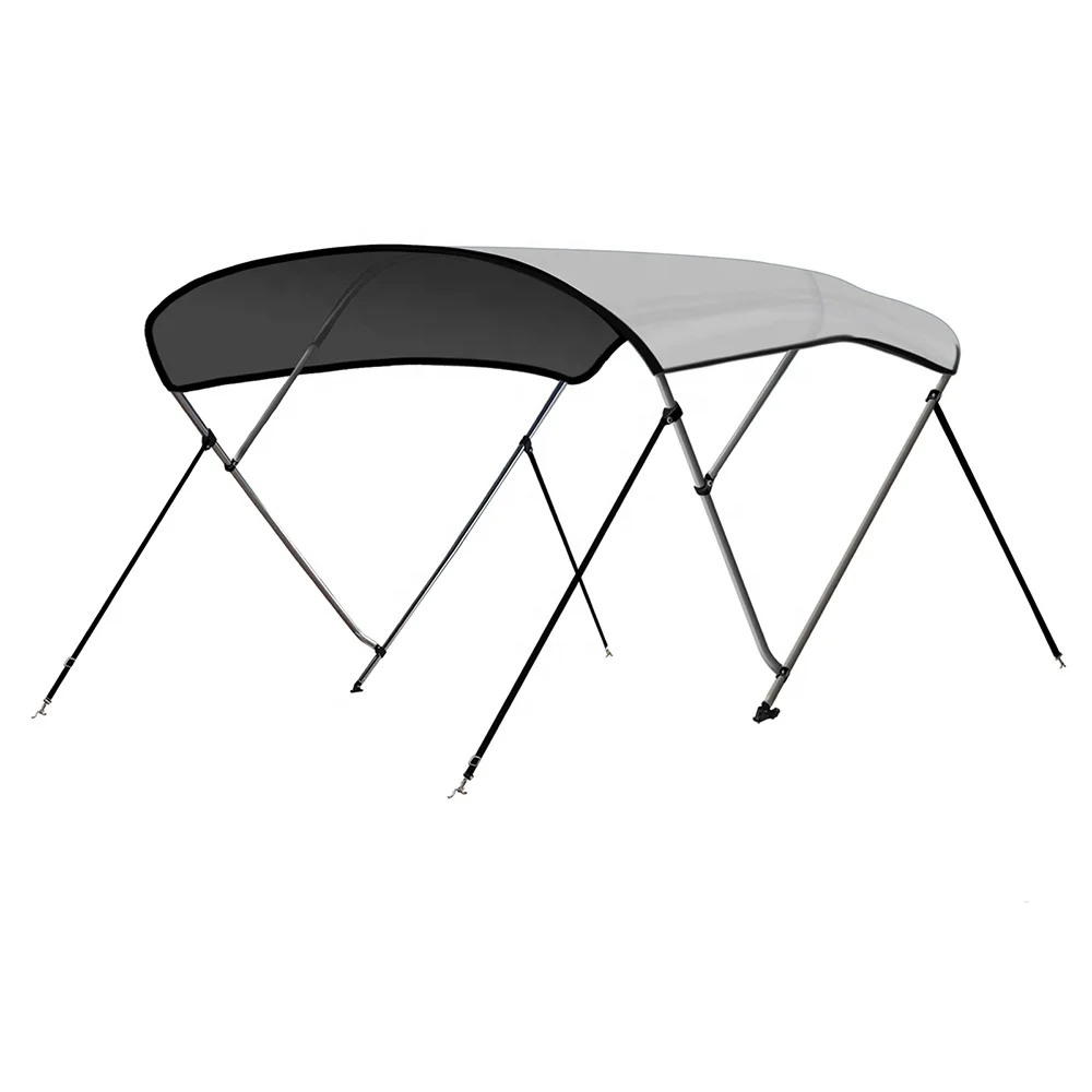 Sda4b9b2ded8c4a21bafa1355855767b92-1.webp 3 Bow 6'L X 46"H X 79"-84"W 600D Polyester Boat Bimini Kits Boat Tops