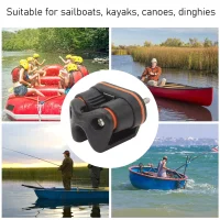 Boat Cam Cleat Fast Entry Ball Bearing Cam Splint Guide Ring Cable Loop Rope Sailing Boating Kayaking Fishing Marine Sports Boat Cam Cleat Fast Entry Ball Bearing Cam Splint Guide Ring Cable Loop Rope Sailing Boating Kayaking Fishing Marine Sports