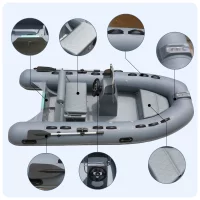 11.8ft 360cm RIB Fiberglass Inflatable Boat Used For Outboard Motor 11.8ft 360cm RIB Fiberglass Inflatable Boat Used For Outboard Motor