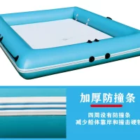 Inflatable floating platform widening fishing boat, mobile fishing platform, flat boat