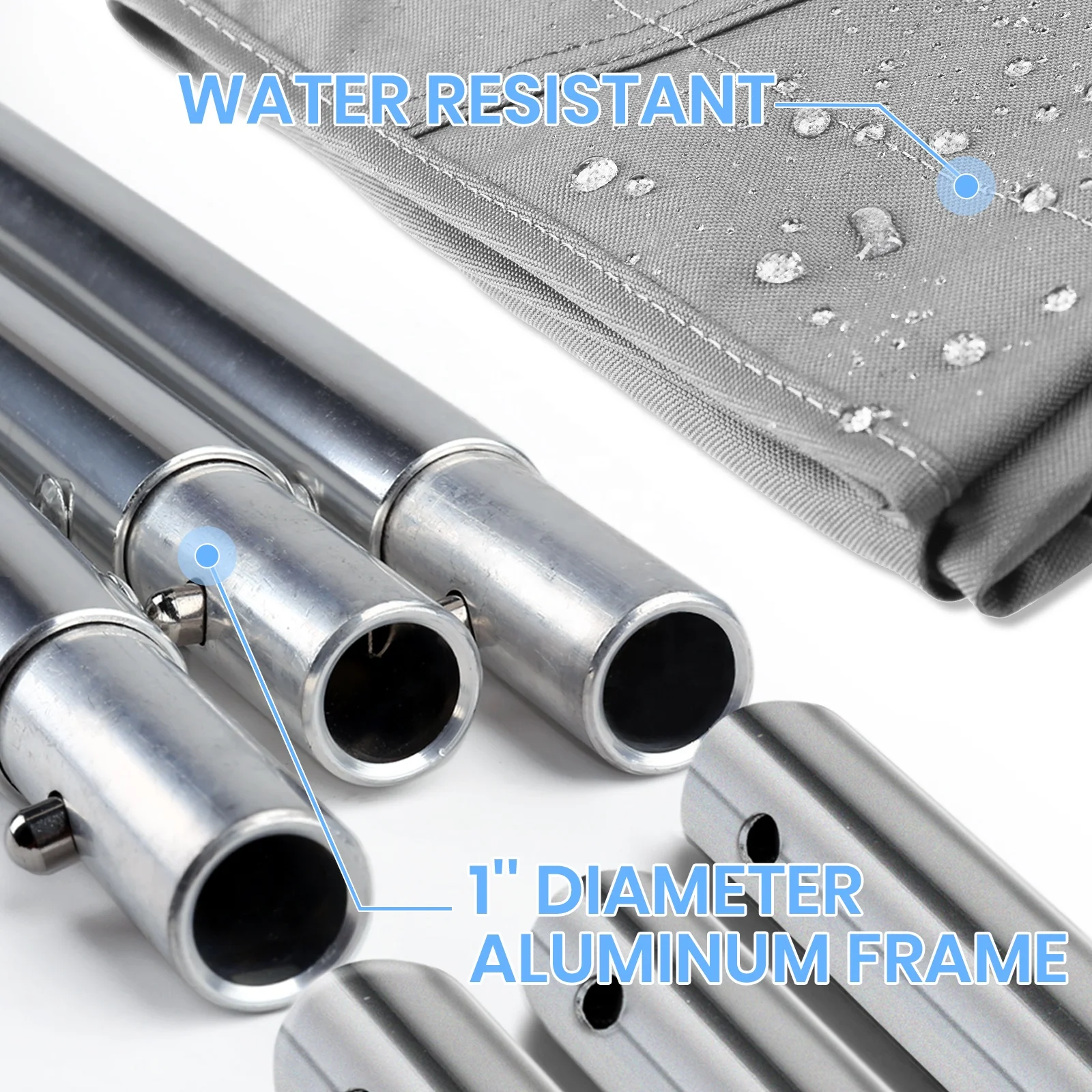 S290cdb4119664c6fbb844118f7cba45f8-1.webp 3 Bow 6'L X 46"H X 79"-84"W 600D Polyester Boat Bimini Kits Boat Tops