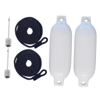 1pc Marine Boat Fenders Impact Resistant PVC Bumpers PVC Boat Fenders Set for Docking & Protecting Yachts & Fishing Boats
