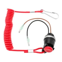 Boat Kill Switch Safety Toggle Switch Lanyard Tether Kit for Marine Tohatsu Outboard Engine Motor Urgent Stop Switch Kill Switch