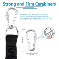 Boat Rope Ladder 600lbs Folding 4-Step Fishing Boat Rope Ladder Marine Climbing Stairs for Travel Outdoor Yacht Water Activities