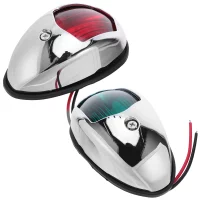 2Pcs LED Boat Navigation Lights Marine Bow Stern Running Lights for Pontoon Yacht Fishing Speed Boat High Visibility Red Green 2Pcs LED Boat Navigation Lights Marine Bow Stern Running Lights for Pontoon Yacht Fishing Speed Boat High Visibility Red Green