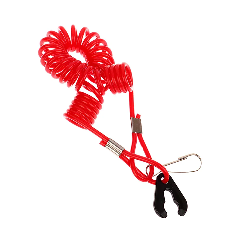 S6ab719bae3ee4828aaf49226e8eb73ef0.webp 2.0m Boat Motor Kill Stop Switch & Safety Tether Lanyard For Outboard Engine Motor Parts Emergency Flameout Rope