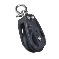 High Load Sheave Block Sailboat Single Pulley Swivel Shackle Sailboat Plain Bearing Block Rope Runner Boat Accessories