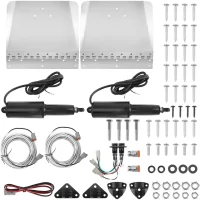 Boat Marine 9" X 12" Standard Mount Electric Trim Tab Kit 12V With Double Rocker Specially Designed for Boat Size 16ft to 25ft