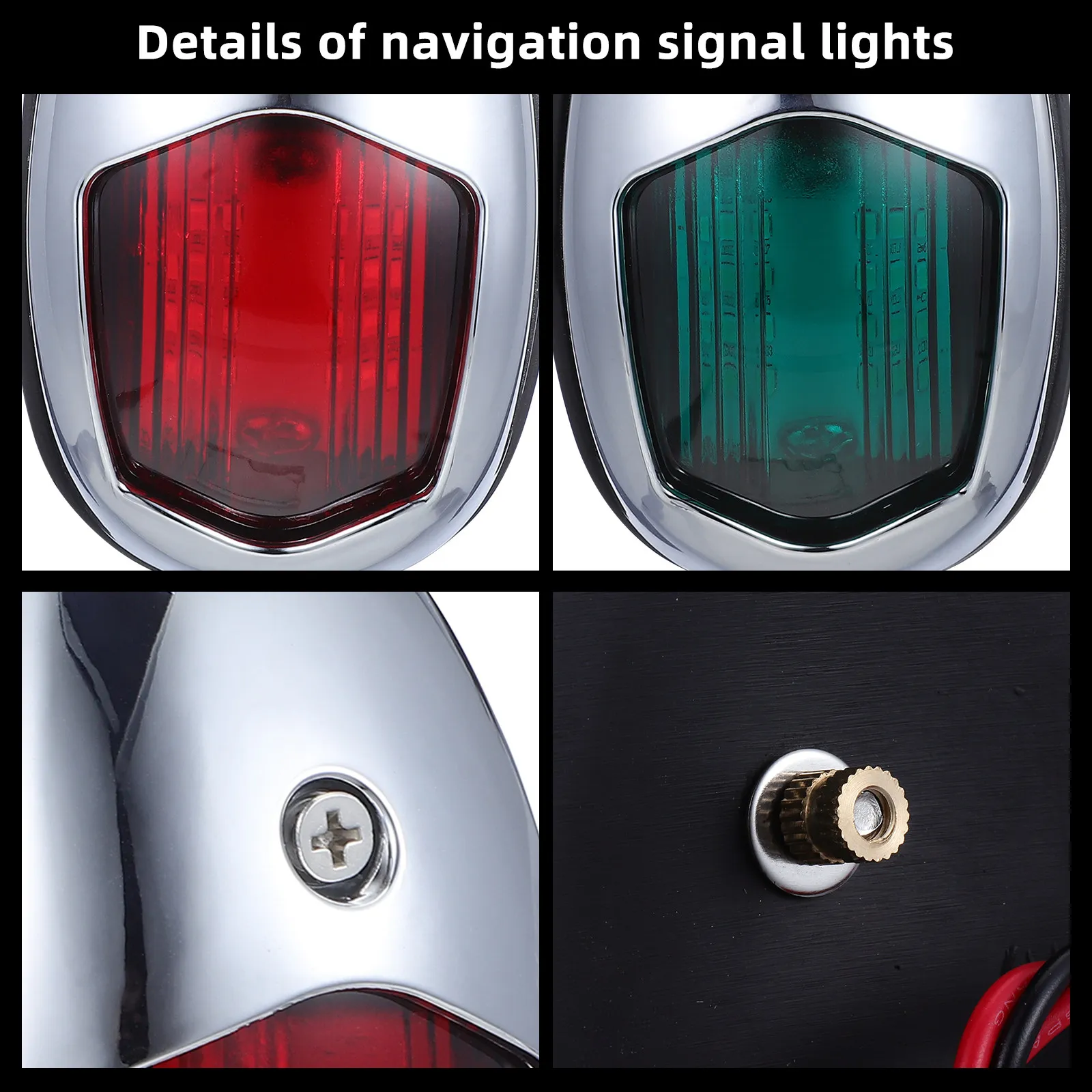 S7d3123aa5fd74c2abc09d86f28e074c5D.webp 2Pcs LED Boat Navigation Lights Marine Bow Stern Running Lights for Pontoon Yacht Fishing Speed Boat High Visibility Red Green