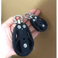 High Load Sheave Block Sailboat Single Pulley Swivel Shackle Sailboat Plain Bearing Block Rope Runner Boat Accessories