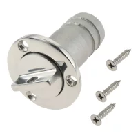 1" Marine 316 Stainless Steel Boats Garboard drainer with removable plug and Screws for Kayak Yacht Caravan vent joint Hardware