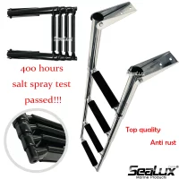 Sealux Boat Accessories Marine 4 Step Stainless Steel Telescoping Ladder Swim Step Over Platform passed 400h salt spray test