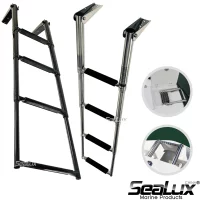 Sealux Boat Accessories Marine 4 Step Stainless Steel Telescoping Ladder Swim Step Over Platform passed 400h salt spray test
