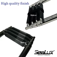 Sealux Boat Accessories Marine 4 Step Stainless Steel Telescoping Ladder Swim Step Over Platform passed 400h salt spray test