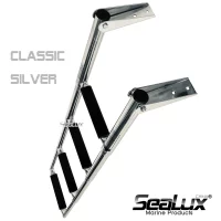 Sealux Boat Accessories Marine 4 Step Stainless Steel Telescoping Ladder Swim Step Over Platform passed 400h salt spray test