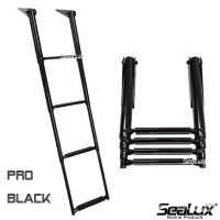 Sealux Boat Accessories Marine 4 Step Stainless Steel Telescoping Ladder Swim Step Over Platform passed 400h salt spray test