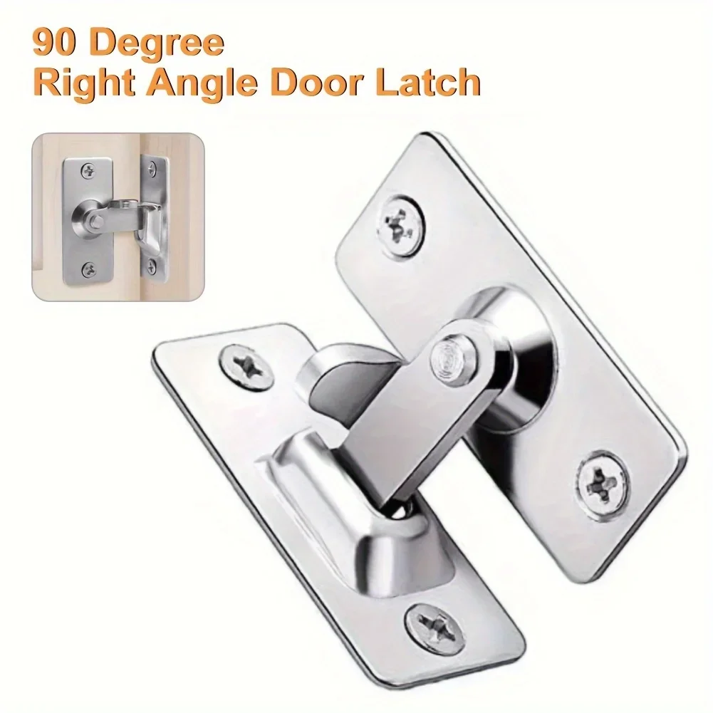 S57e634fc56244a9297e34c5cc9751e44l.webp Durable 304 Stainless Steel Door Lock Latch - High-Security Home Protection - Rust-Resistant, Easy Install - For Long-Lasting