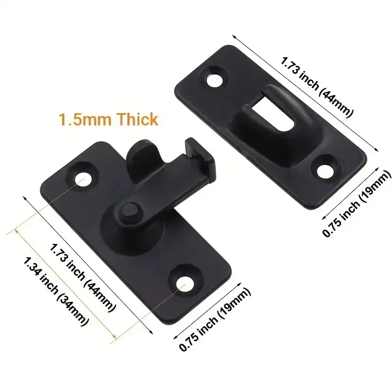 Sc7fd1ef983144b60b1df1f5b7bc7796eF.webp Durable 304 Stainless Steel Door Lock Latch - High-Security Home Protection - Rust-Resistant, Easy Install - For Long-Lasting
