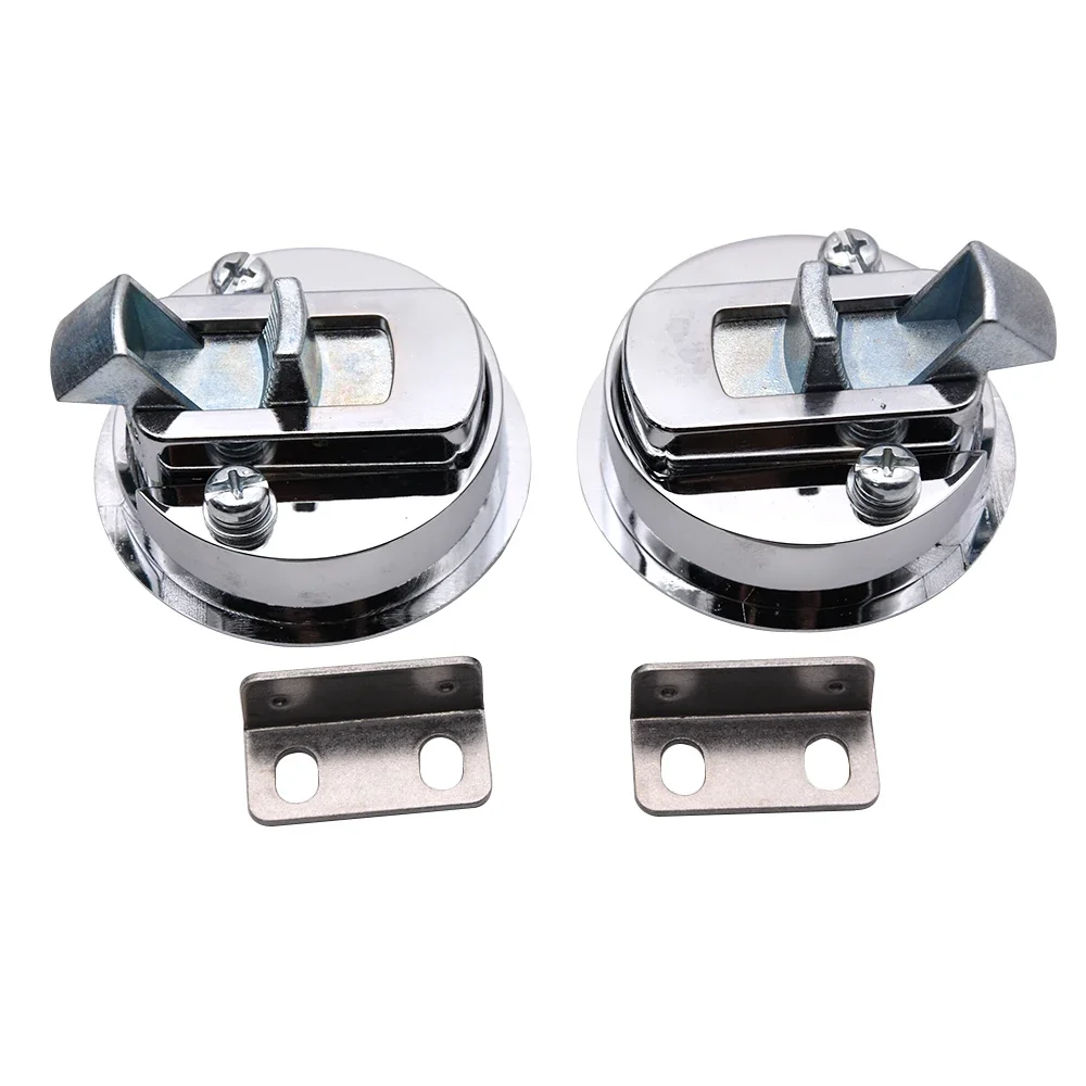 S7e5c5e1123c14138b4ab8ccf503c48ffT.webp Round Non-locking Boat Marine Deck Latch Stainless Steel Boat Flush Pull Hatch Slam Latch for RV Yacht Marine