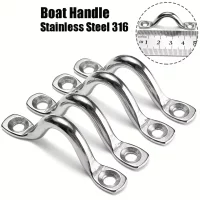 4/6/8Pcs Stainless Steel Wire Eye Strap Boat Marine Tie Down Fender Hook Canopy For RV Engines Accessories