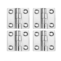 38/40/50mm Stainless Steel Butt Hinge Solid Cast Mirror Polish Square Casting Hinge Durable Heavy Duty Boat Hinges