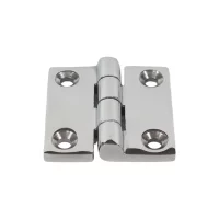 38/40/50mm Stainless Steel Butt Hinge Solid Cast Mirror Polish Square Casting Hinge Durable Heavy Duty Boat Hinges