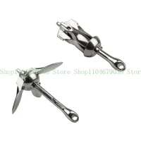 652F Reliable Marine Accessory Stainless Steel Build Foldable Grapnel Pratical Boats Docking Gear Simple Install for Boats