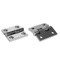 38/40/50mm Stainless Steel Butt Hinge Solid Cast Mirror Polish Square Casting Hinge Durable Heavy Duty Boat Hinges