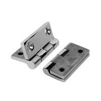38/40/50mm Stainless Steel Butt Hinge Solid Cast Mirror Polish Square Casting Hinge Durable Heavy Duty Boat Hinges