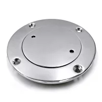 4" Stainless Steel Deck Plate High Mirror Polished Boat Access Hatch Cover Marine Hardware Boat Hatch Inspection Deck Plate
