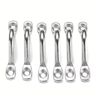 4/6/8Pcs Stainless Steel Wire Eye Strap Boat Marine Tie Down Fender Hook Canopy For RV Engines Accessories