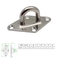 High Reliability Stable Characteristics 316 Grade Stainless Steel Eyeplate Accessories Eye Plate Marine High Reliability Stable Characteristics 316 Grade Stainless Steel Eyeplate Accessories Eye Plate Marine