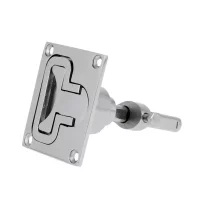 3.2'' x 2.7'' 316 Marine Stainless Steel Boat Latches Turning Lock Lift Handle Flush Anticorrosion Height Adjustable