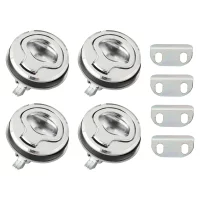 Marine Hatch Locking Locker Boat Embedded Flush Pull Hatch Slam Latch Stainless Steel Latch Latch 1.5 Inch 1Pc 2Pcs